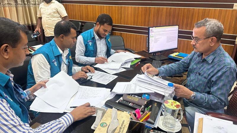 ময়মনসিংহ সিটি করপোরেশনে দুদকের অভিযান