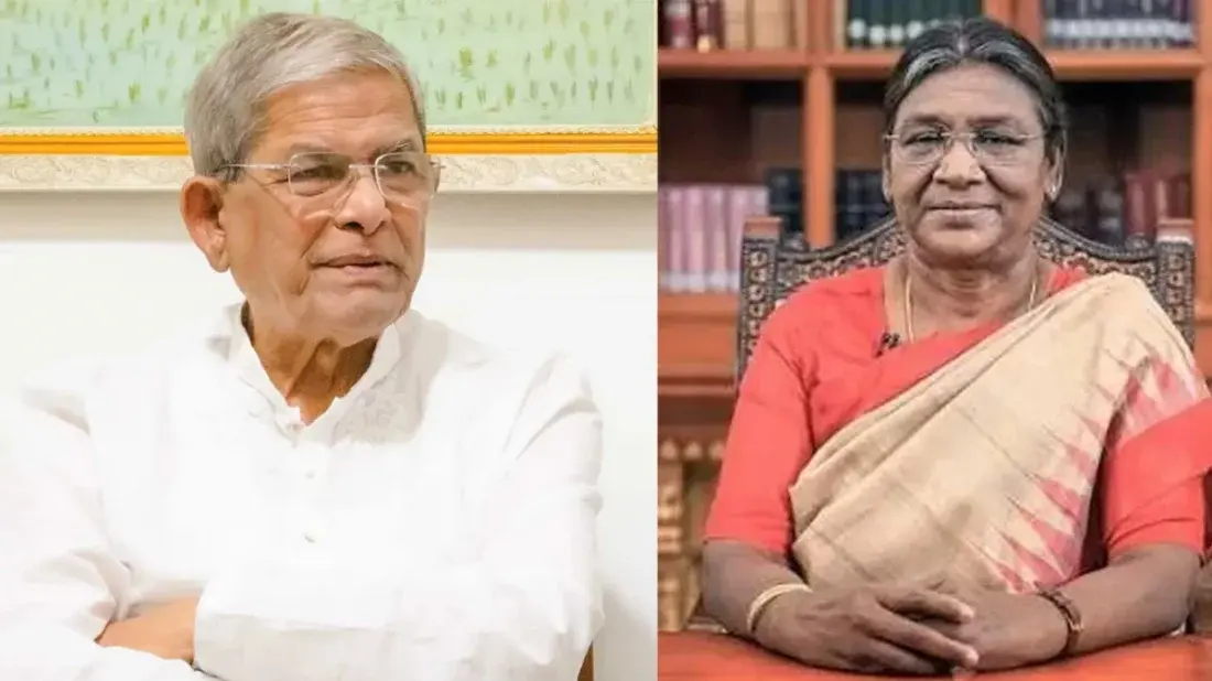 রাষ্ট্রপতি মির্জা ফখরুলকে ভারতের রাষ্ট্রপতি দ্রৌপদী মুর্মুর অভিনন্দন