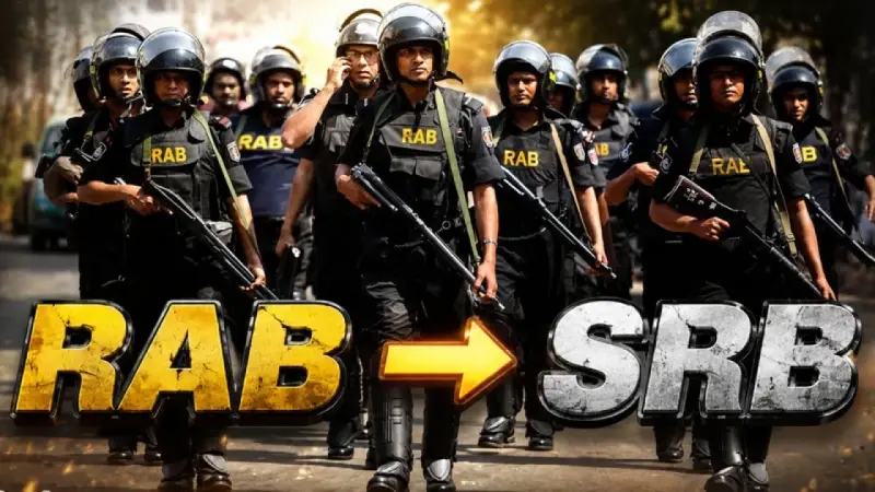 বিলুপ্ত হচ্ছে র‍্যাব, পুলিশের অধীনে হবে এসআরবি