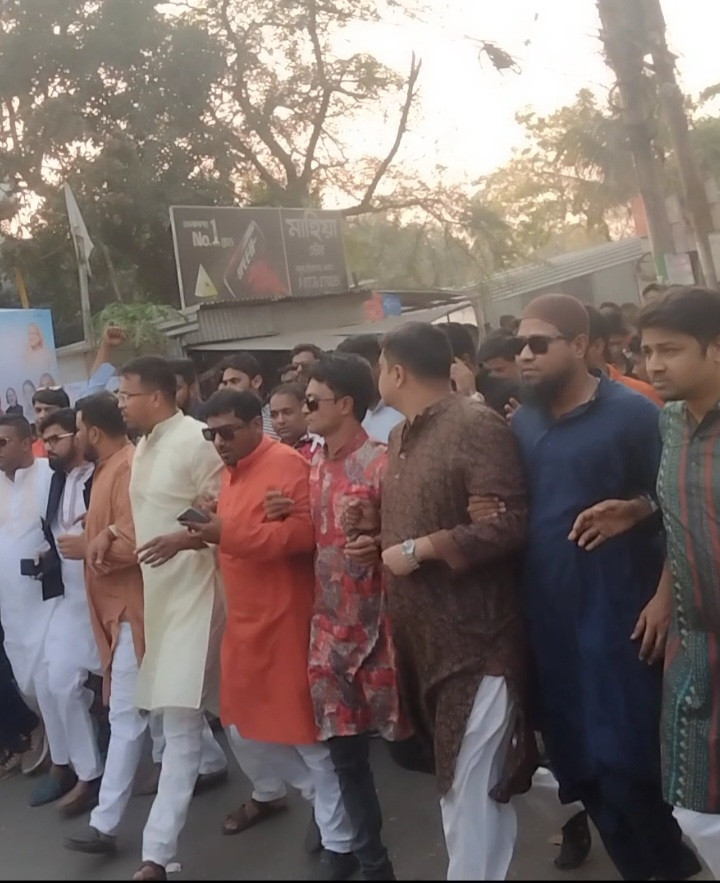 যুবলীগের সুবর্ন জয়ন্তীতে ফরিদপুর যুবলীগ নেতা ফারহানের চমক